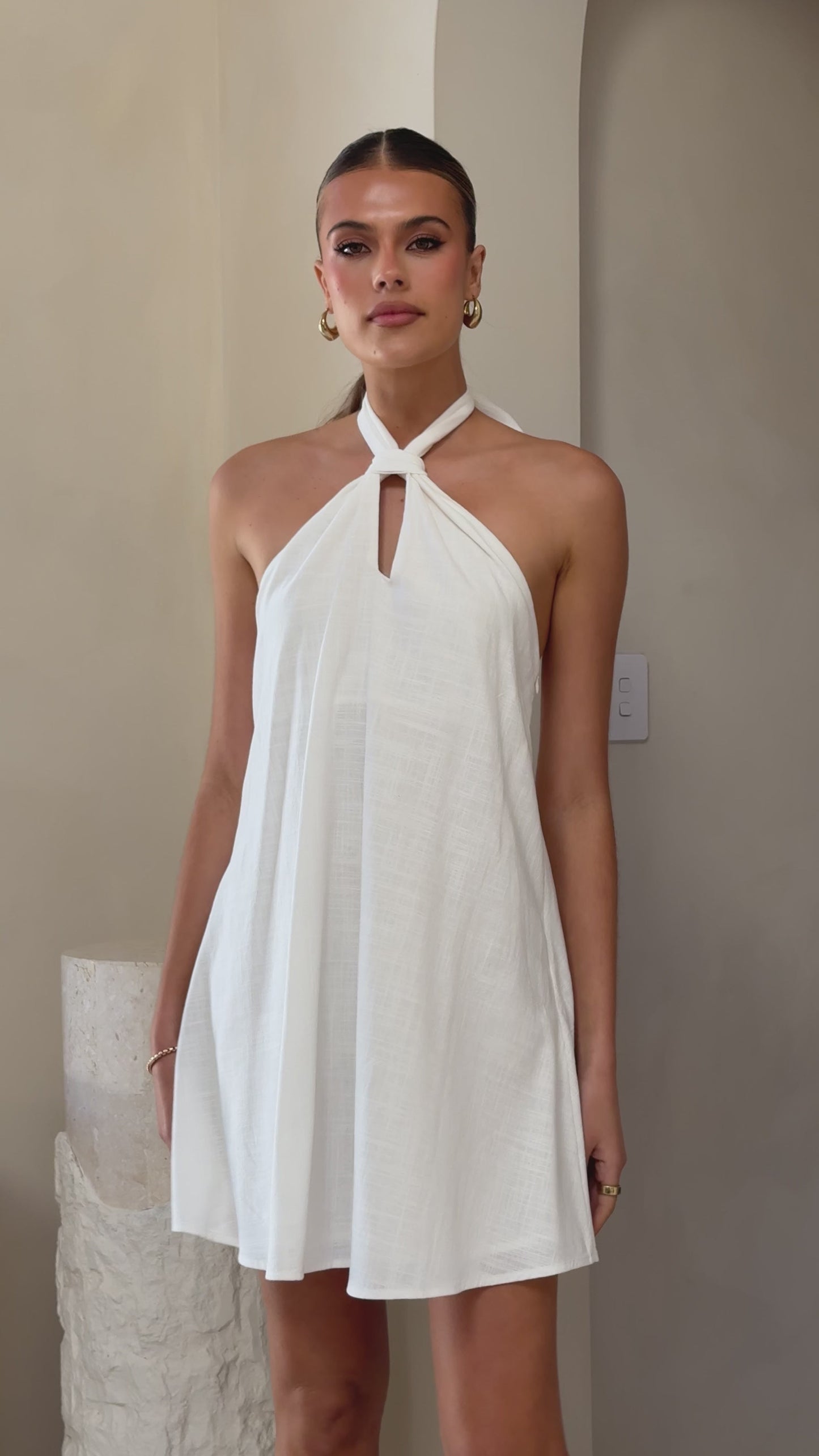 Maja Mini Dress - White